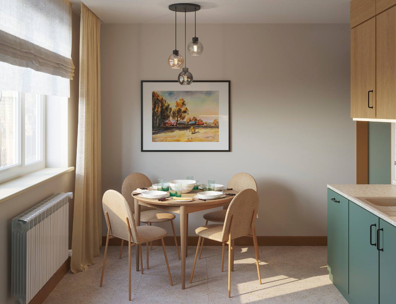 Мидсенчури по-московски. 3-х комнатная квартира 75 кв.м. на Юго-Западе