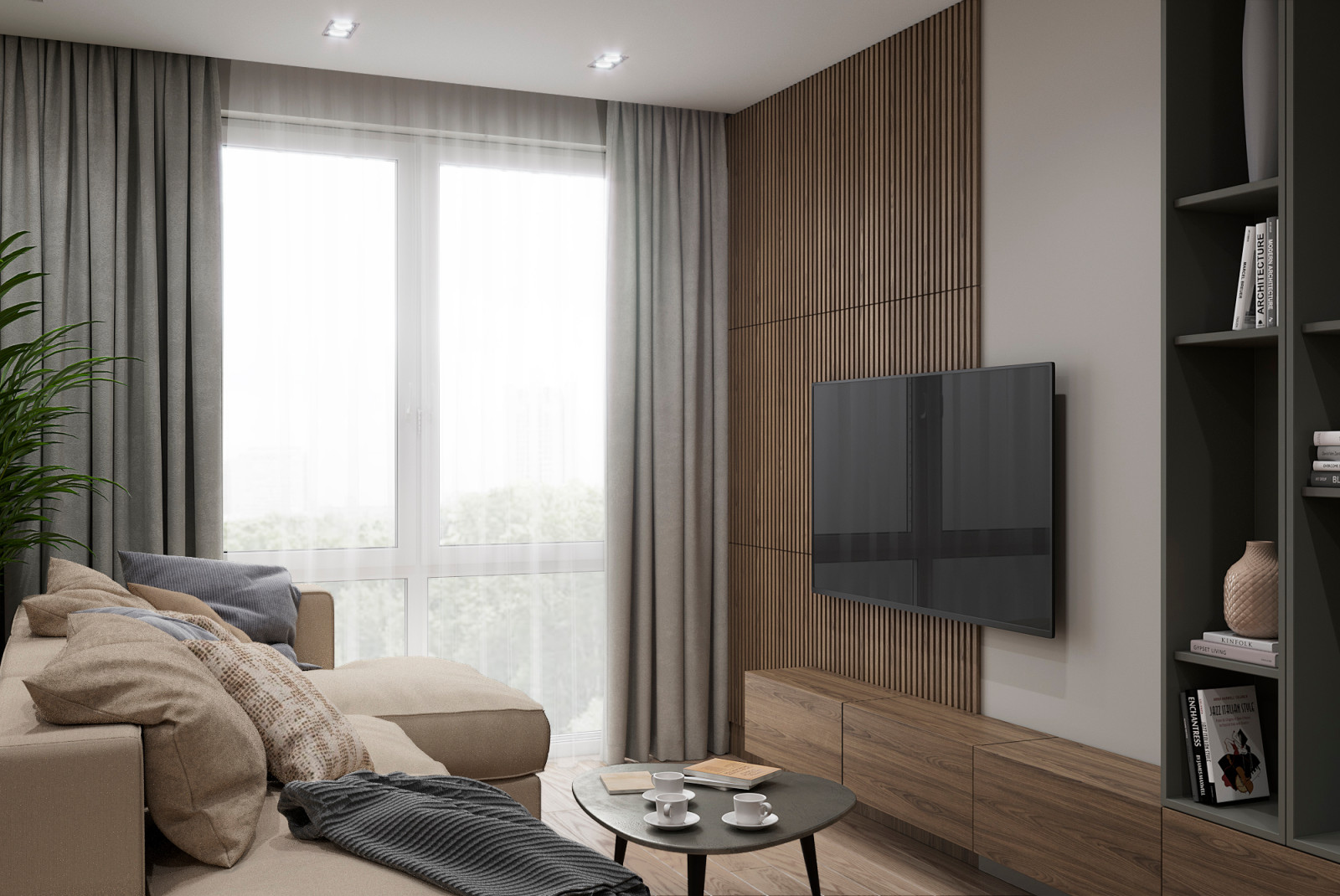 Уютный современный интерьер