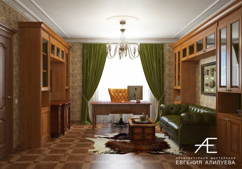 Обложка проекта: Кабинет в доме в пос. Сосновка