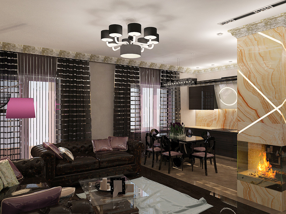 Квартира в темных тонах