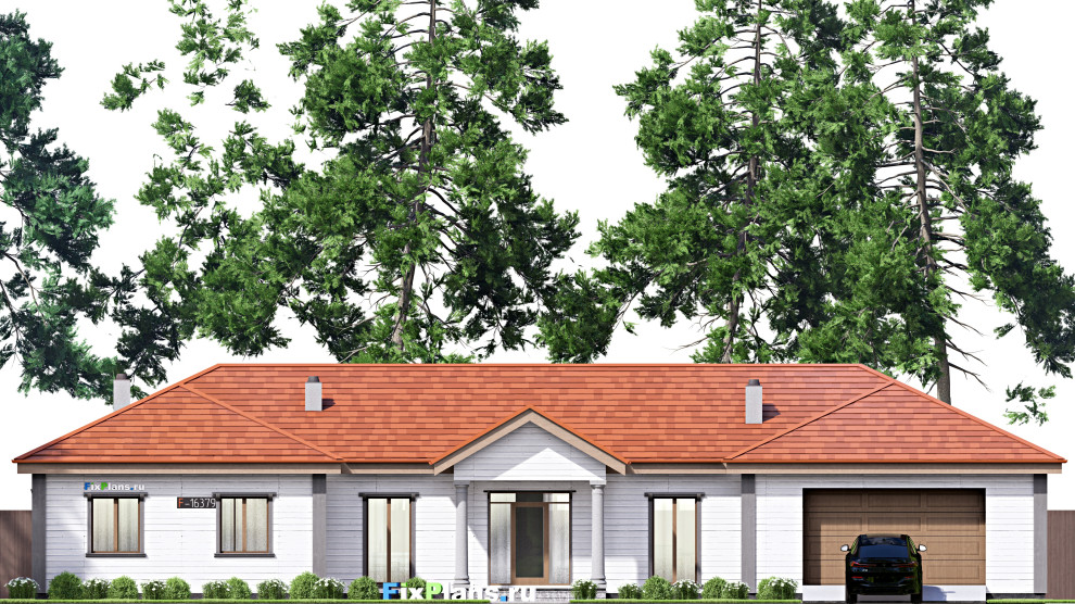 Проект одноэтажного дома 19х26м S273м2 F-16379