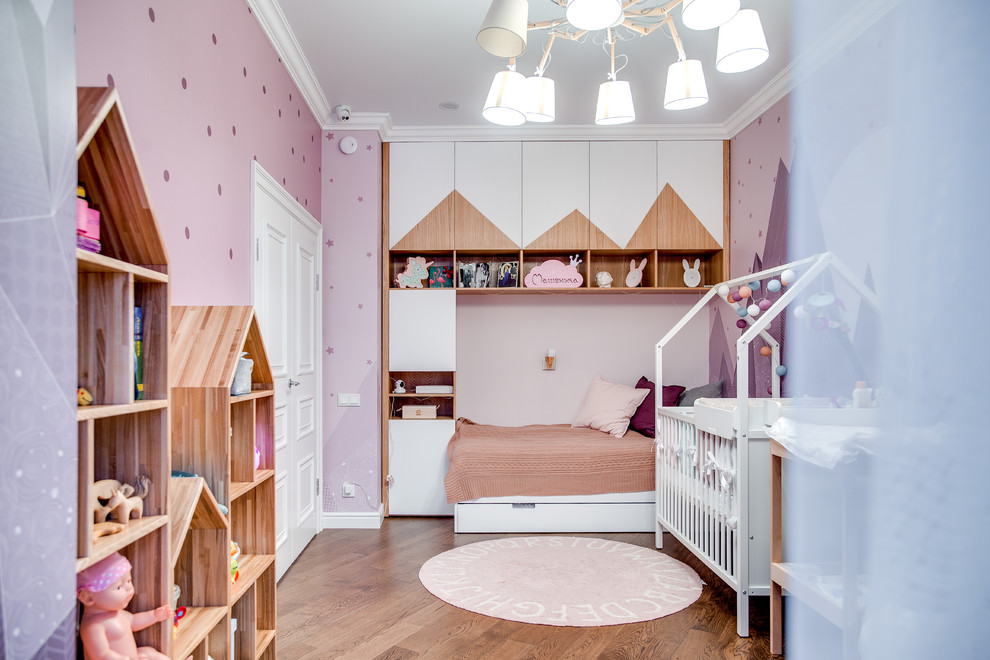 Детская комната для двух девочек 18м2