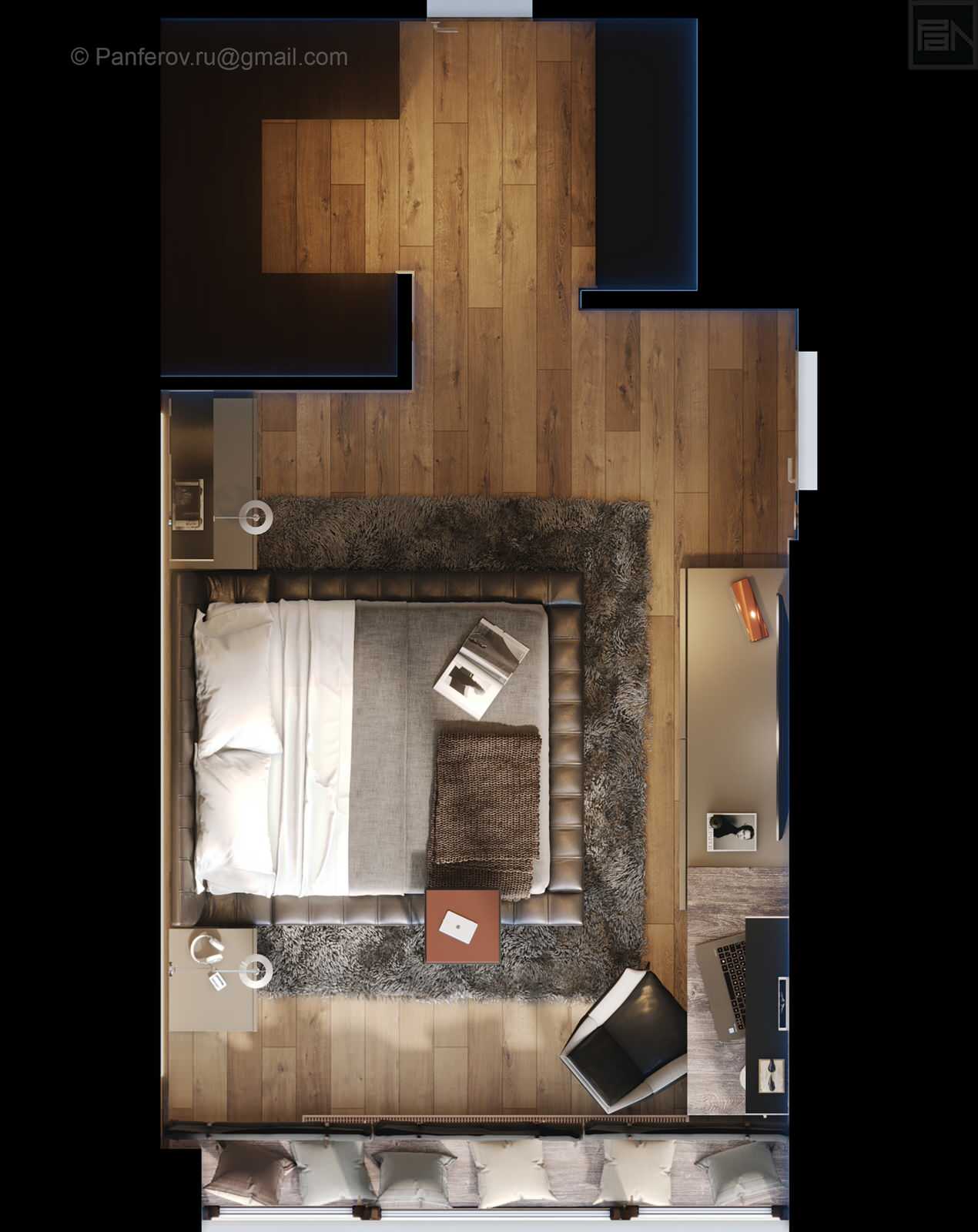 Дизайн-проект квартиры в ЖК "Фьюжн парк"