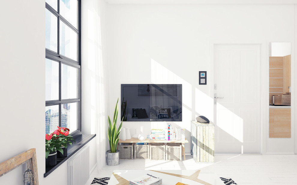 Гостиная в скандинавском стиле