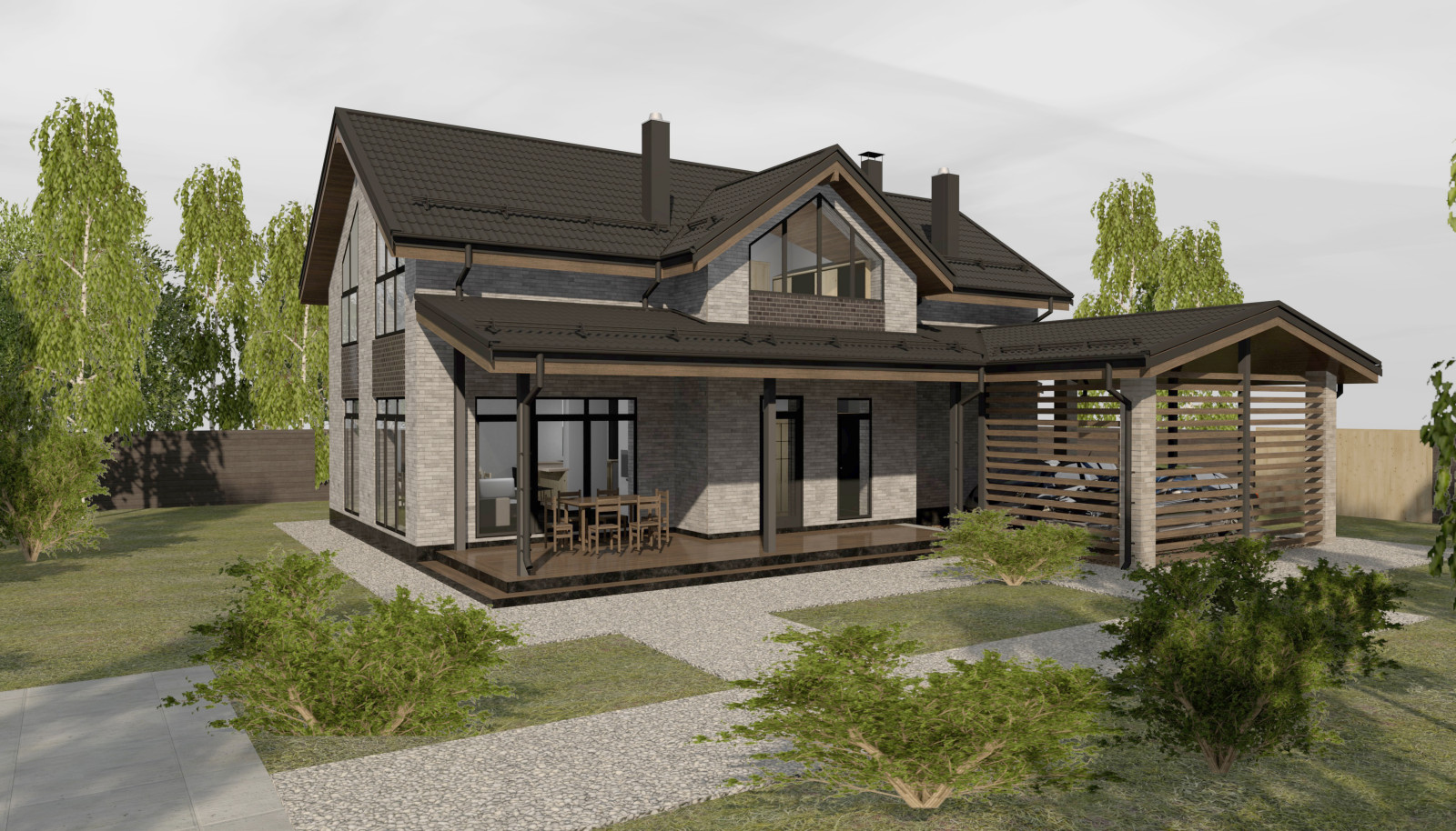 Обложка проекта: Газобетонный дом Прилесный 2