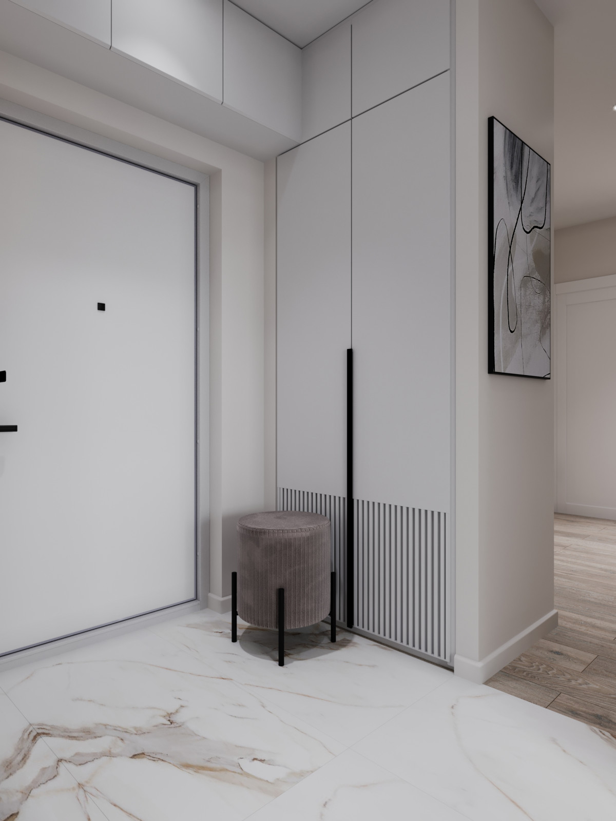 Обложка проекта: Кухня в ЖК Полярная, в современном стиле для молодой семьи