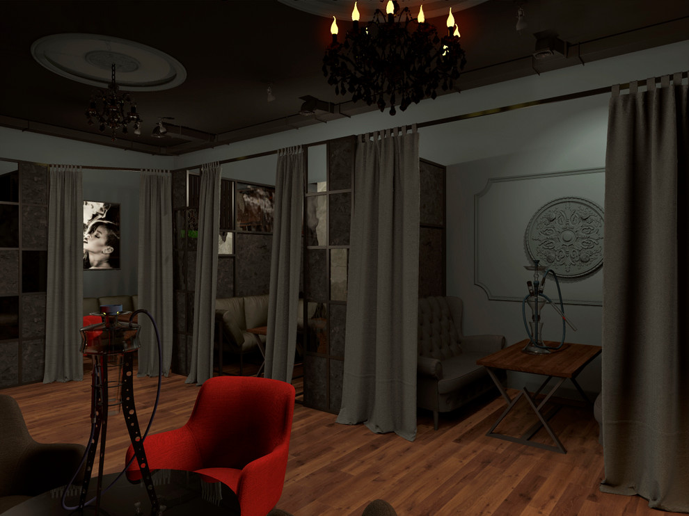 Дизайн интерьера Кальянного Бара "Чаплин"