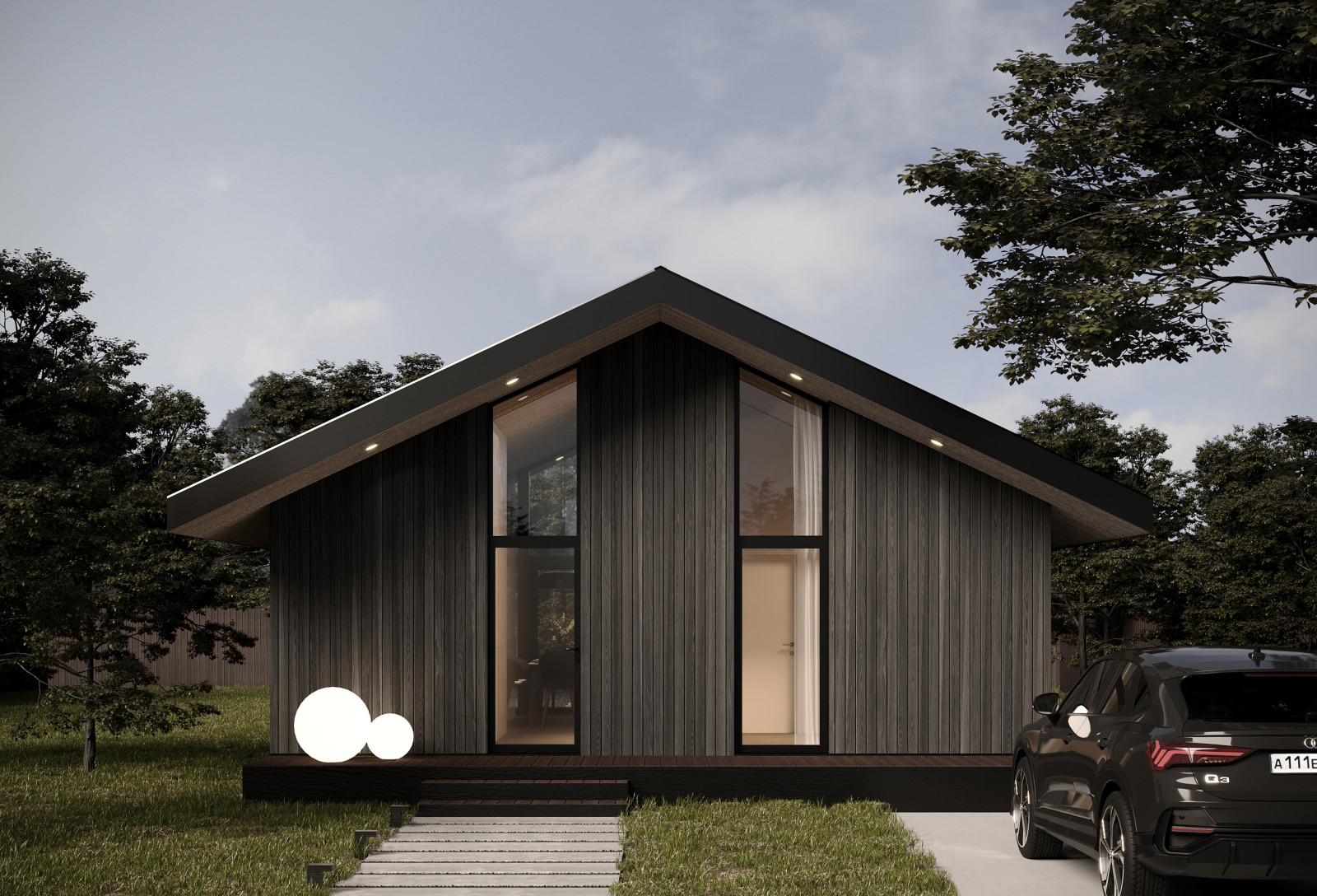 Каркасный жилой дом M50