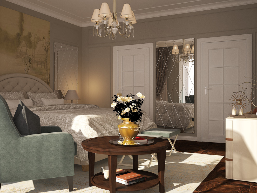 3-ёх комнатная квартира для семьи из 4-ёх человек. Спальня.