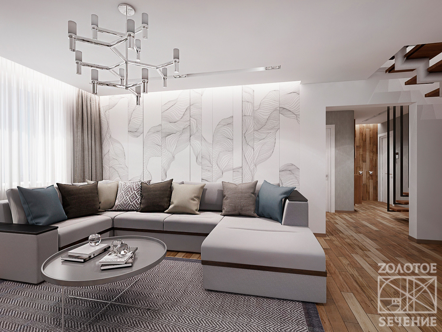 Интерьер двухуровневой квартиры