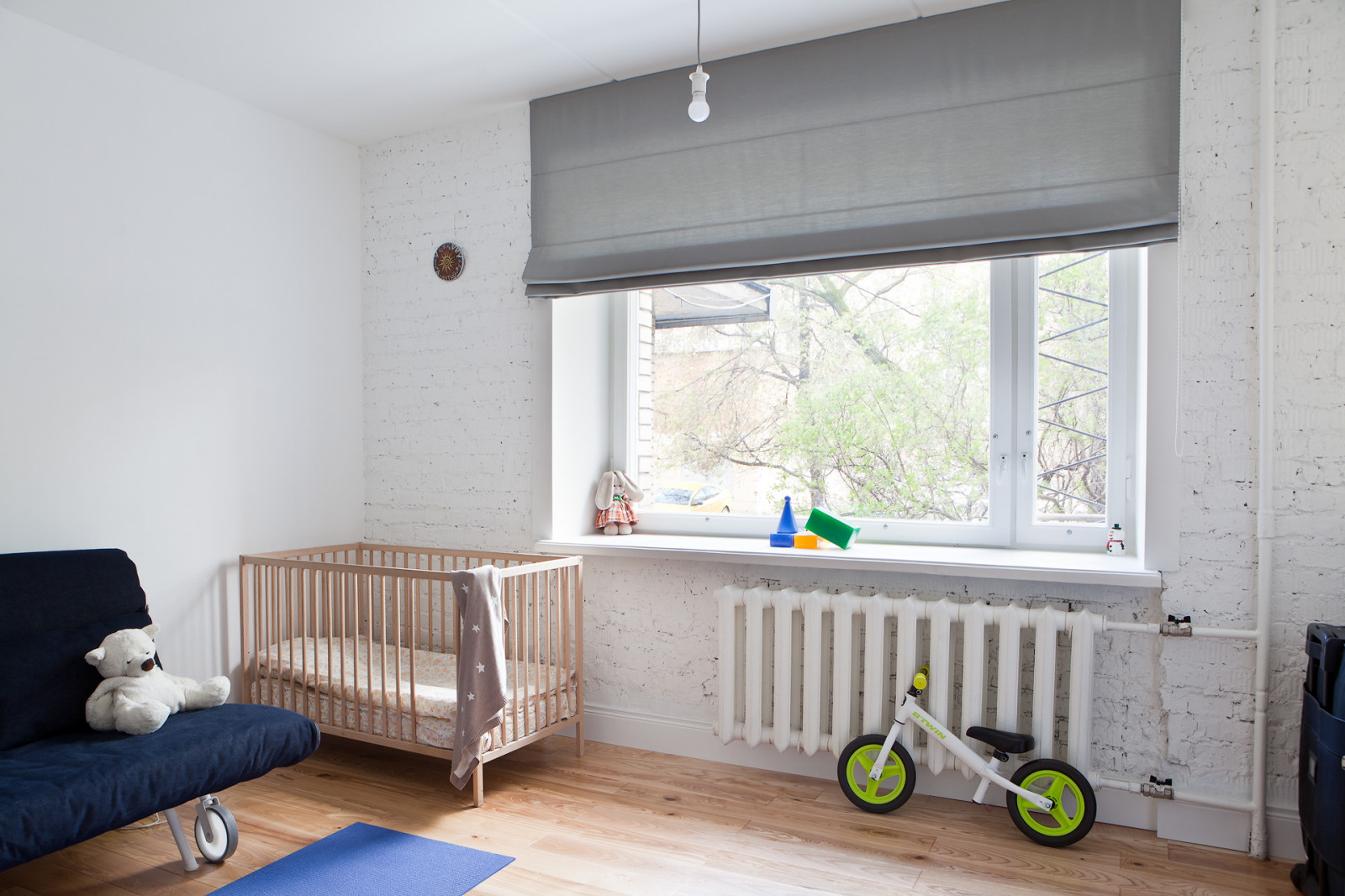 Обложка проекта: Римские шторы для квартиры в стиле софт-лофт