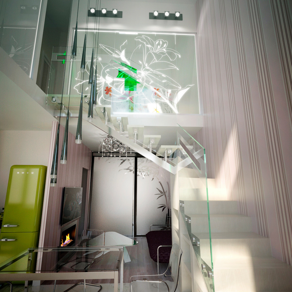 Обложка проекта: Небольшая 2 - ух уровневая квартира