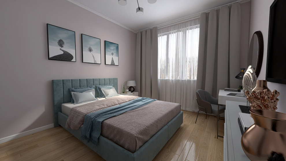 Обложка проекта: Спальня ЖК Охта Хаус
