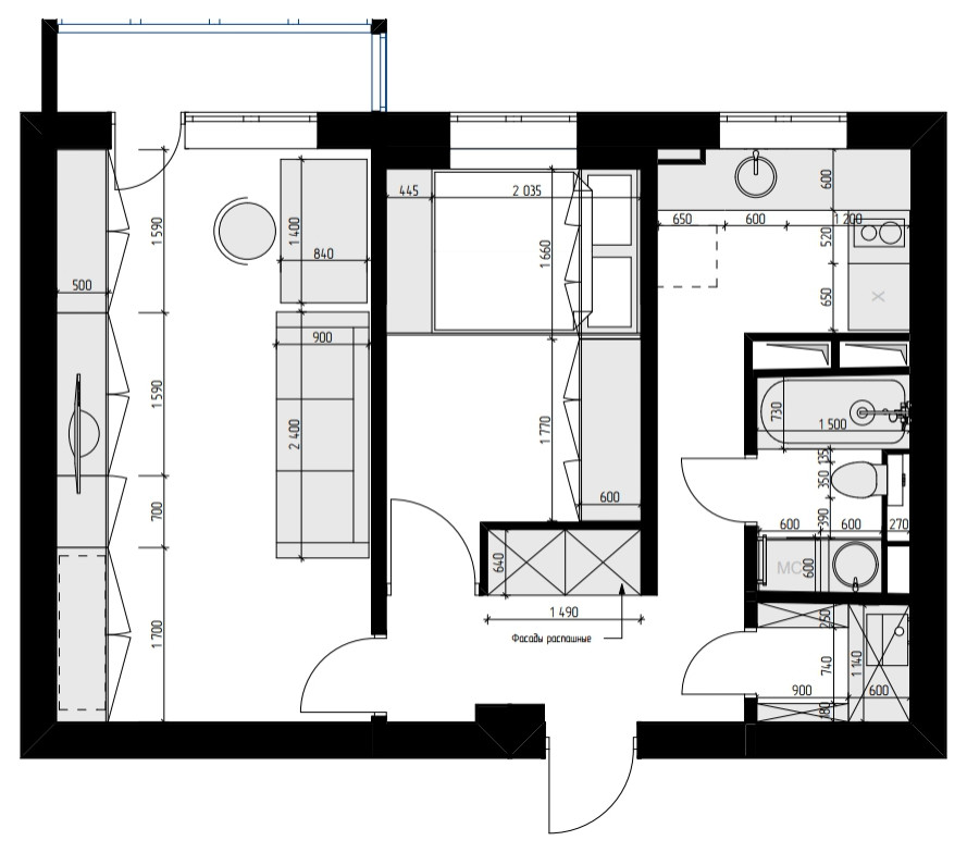 Квартира для активной пары