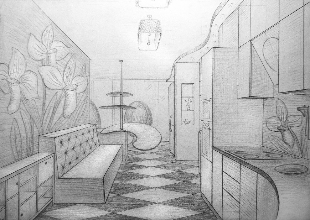 2к. кв. у в ЖК "Орбита" в современном стиле