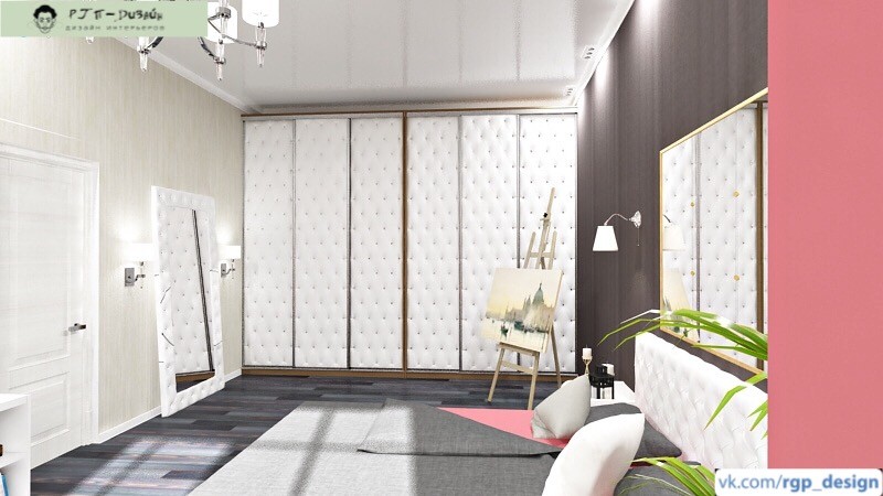 Спальня в цвете "Живой коралл"