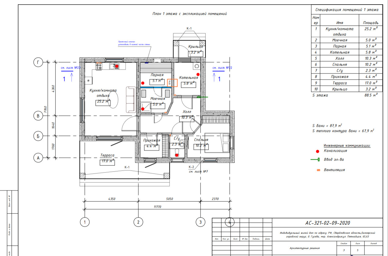 КР ИЖС Дом/баня "5ifteen"