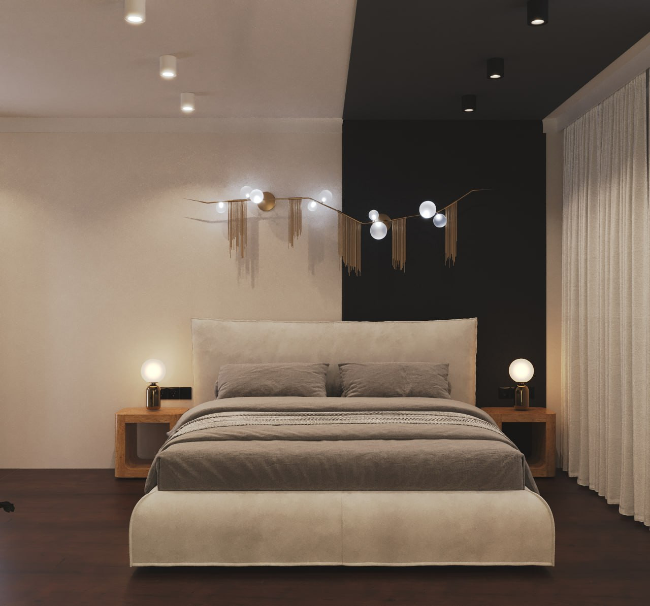 Много воздуха и света. Апартаменты для молодой пары.