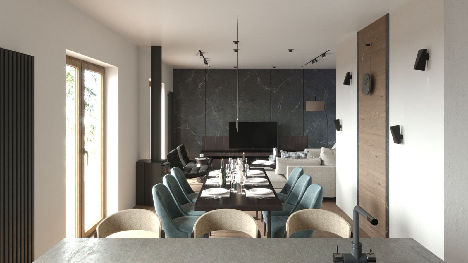 Дизайн интерьера загородного дома с применением технологий умного дома