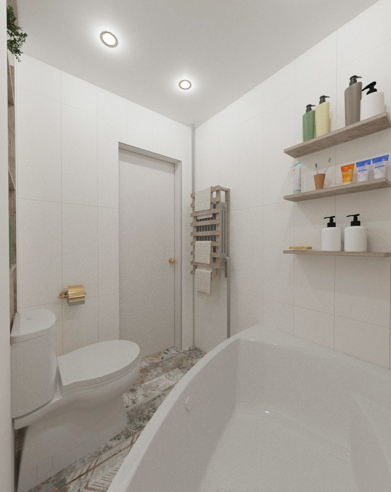 Дизайн однокомнатной квартиры  в смешанном стиле