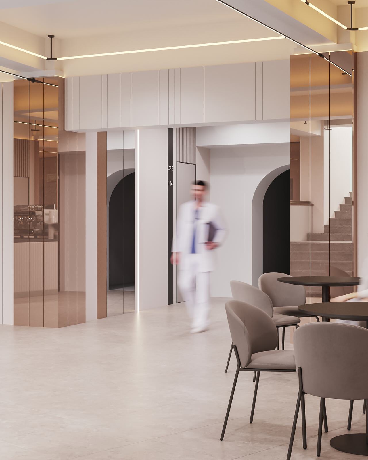 Медицинский центр "Аэрофлот". Зона кофе-поинта