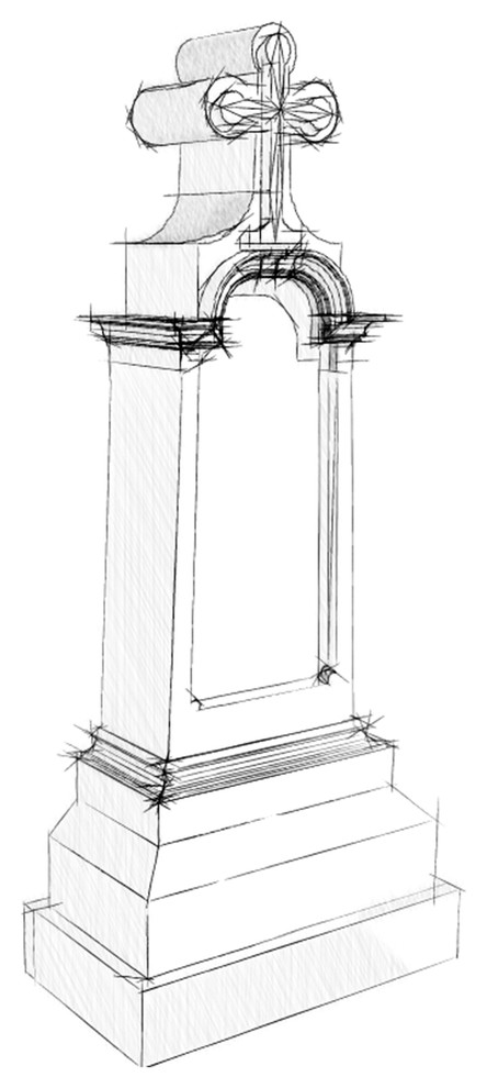 Обложка проекта: Модель могильного камня/Gravestone Model