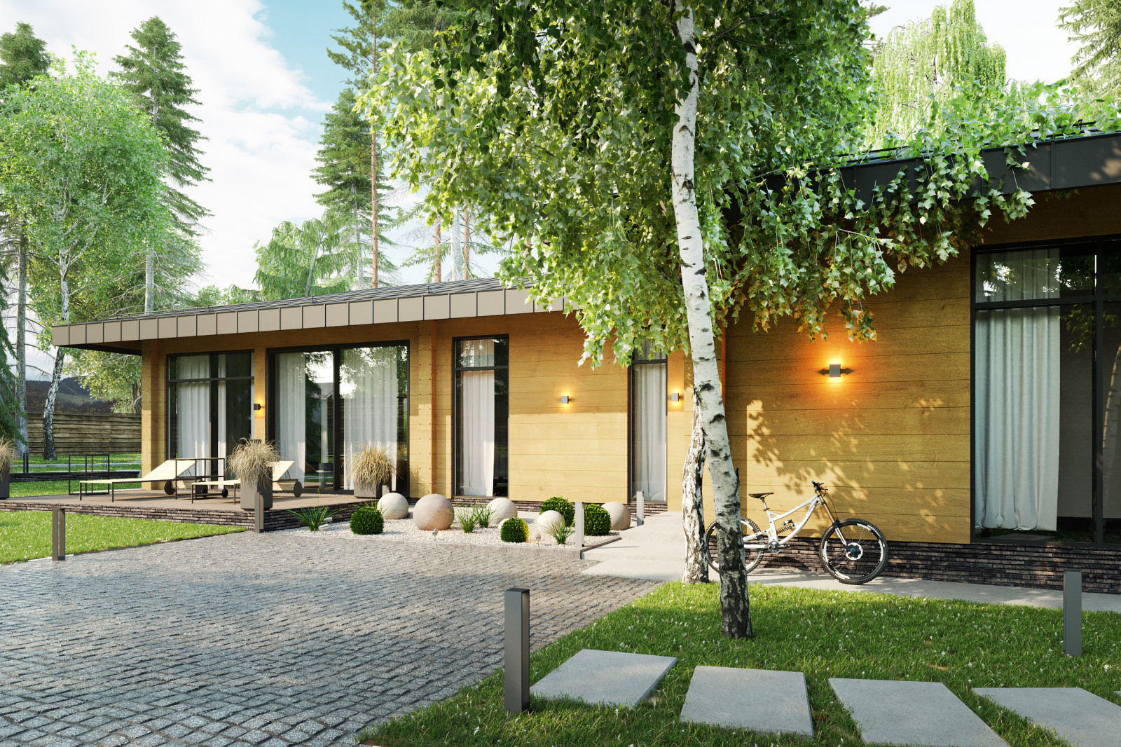 Обложка проекта: Яркий интерьер дачи на Дубровке