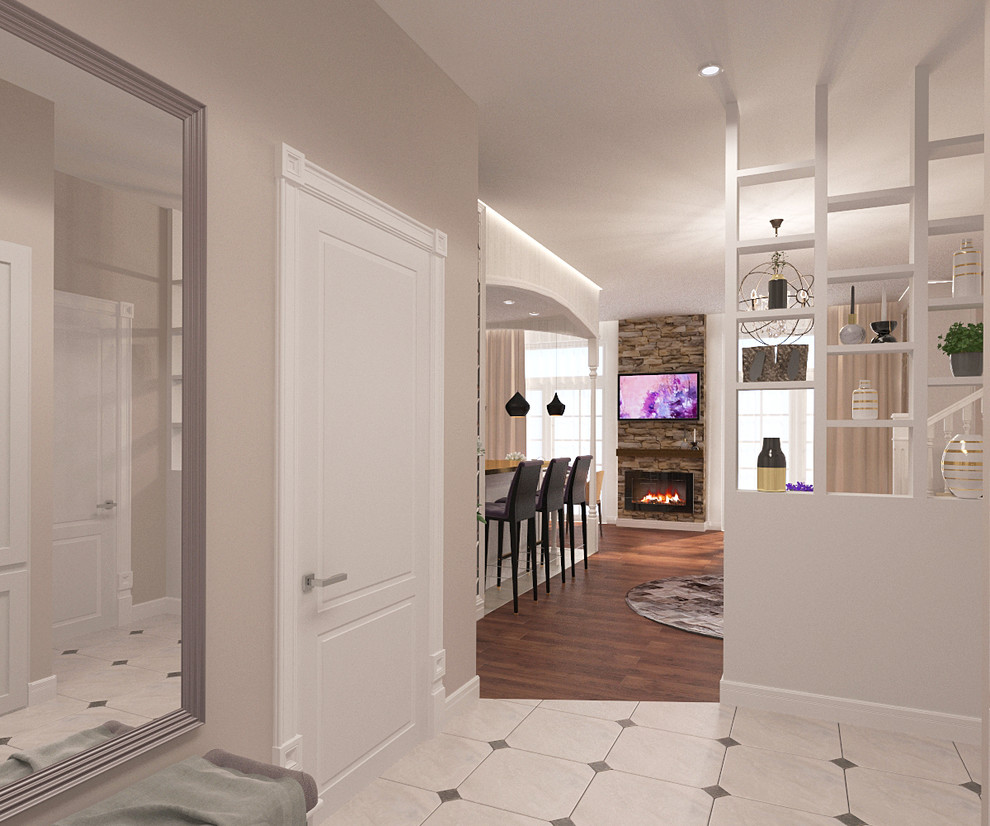 Интерьер двухуровневой квартиры