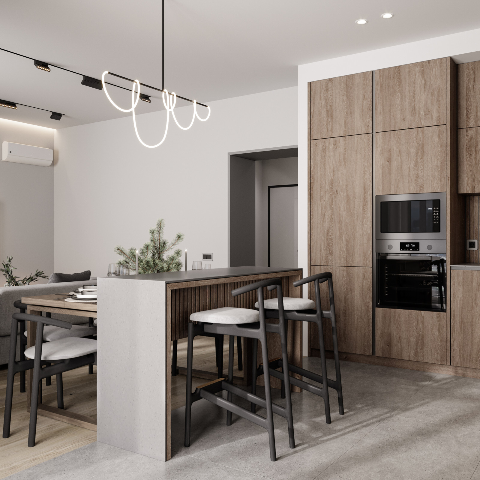 Обложка проекта: Минималистичный интерьер квартиры в Красноярске