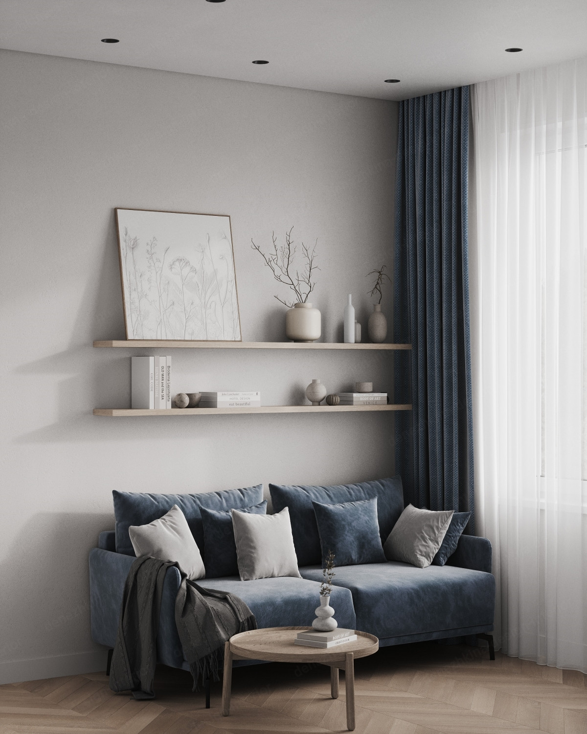 Дизайн проект 3 комнатной квартиры — ЖК Скандинавия