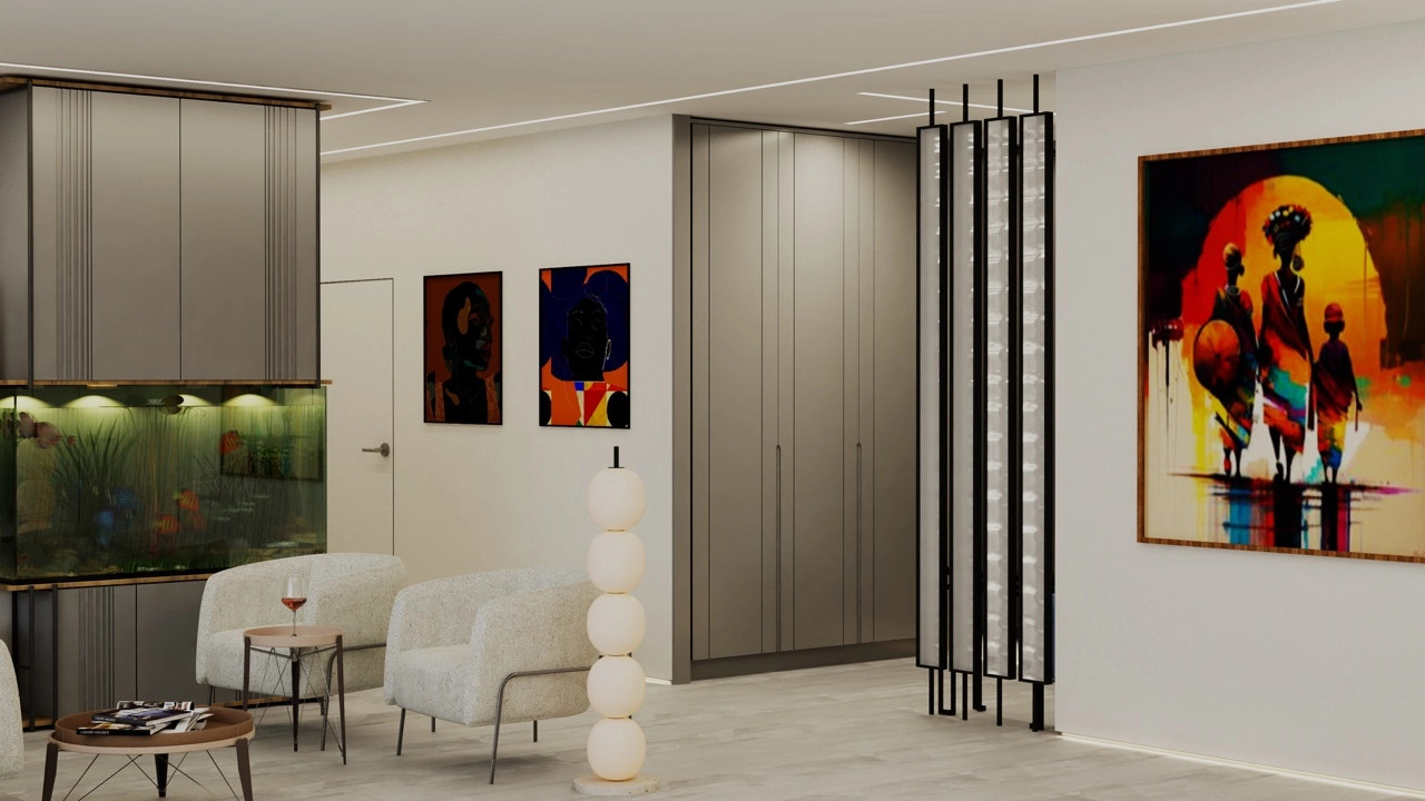 ЖК Центральный гостиная, прихожая 67 кв м