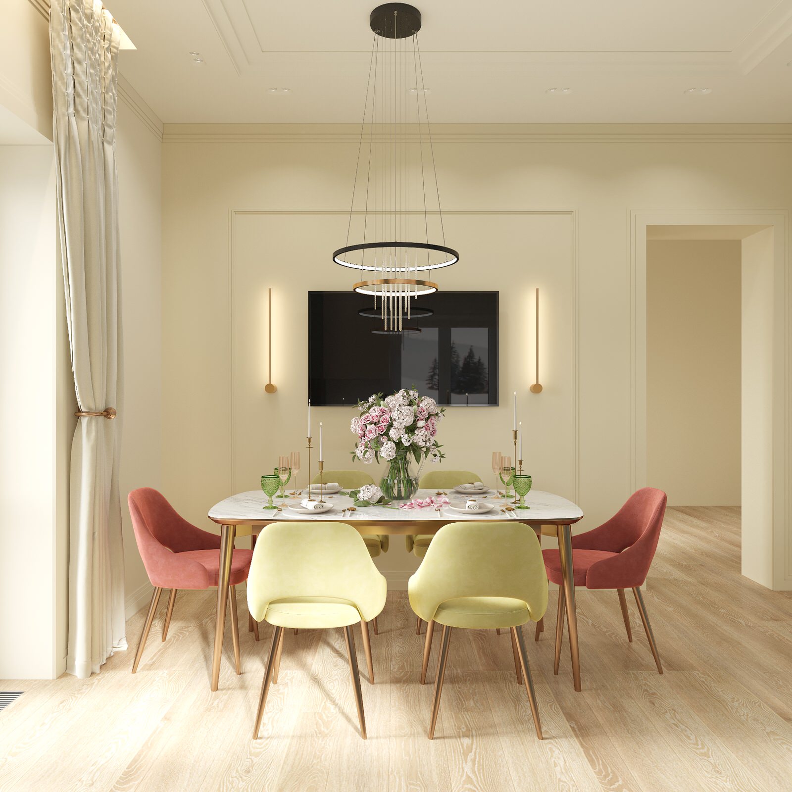 Дизайн Проект интерьера кухни в загородном доме