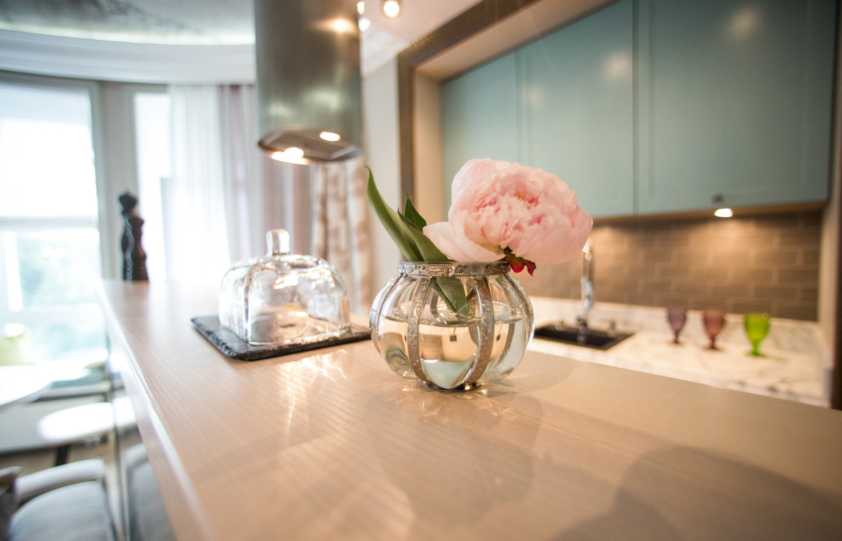 Peonies. Felt. Сoncrete.