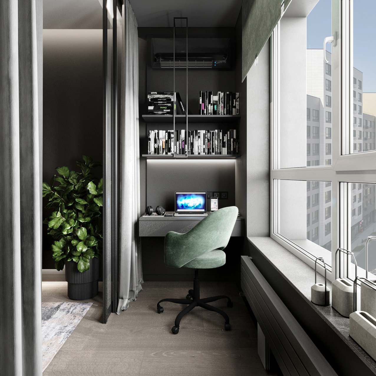 Темный монохром - жилые зоны