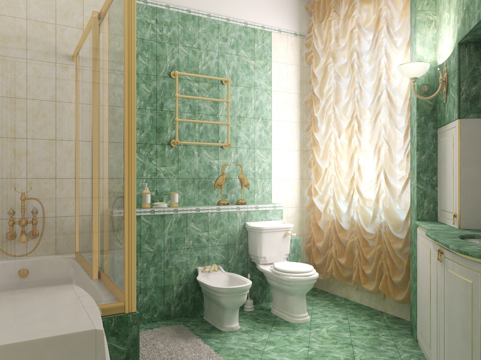 Обложка проекта: Санузел в классическом стиле