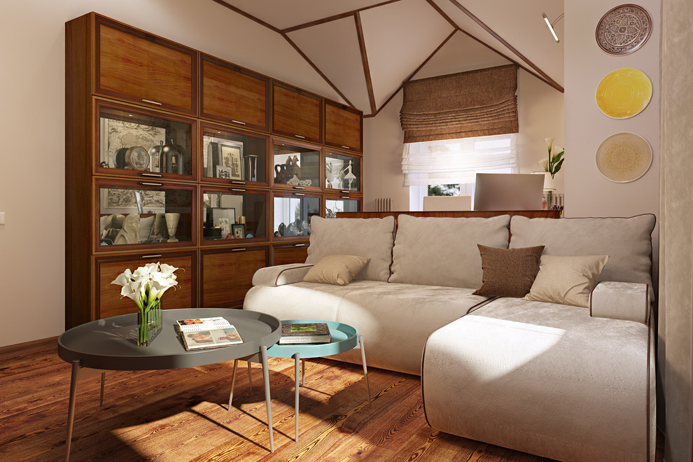 Обложка проекта: Интерьер кабинета в загородном доме