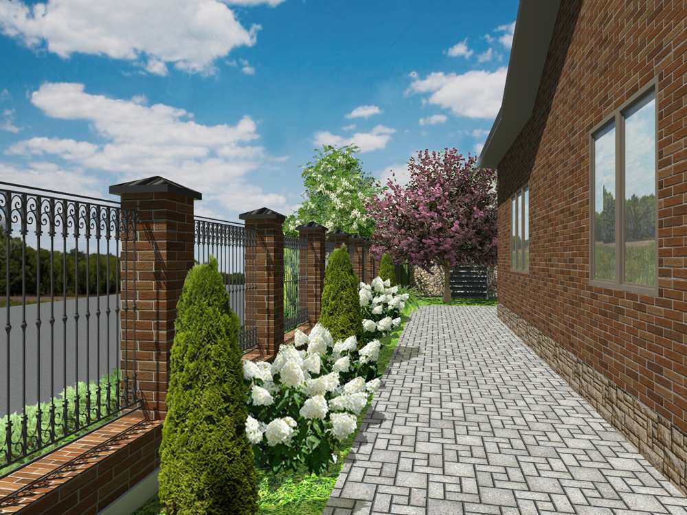 Ландшафтный дизайн участка в Белореченском районе