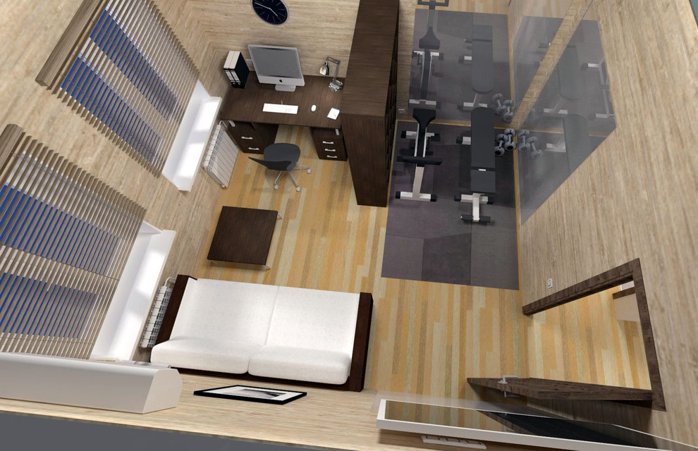 Технический проект четырехкомнатной квартиры. Площадь 127 кв. м