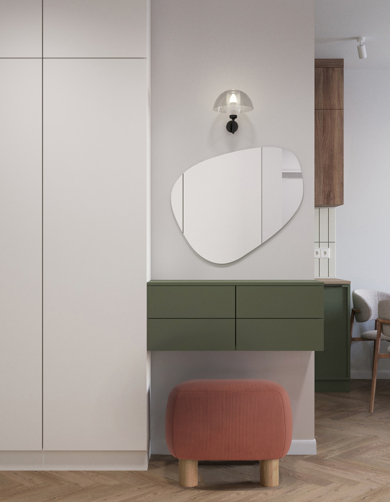 Яркие акценты и универсальная детская: интерьер для молодой семьи с дочкой