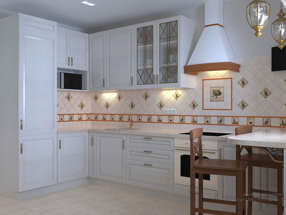 Дизайн-проект кухни и с/у в однокомнатной квартире