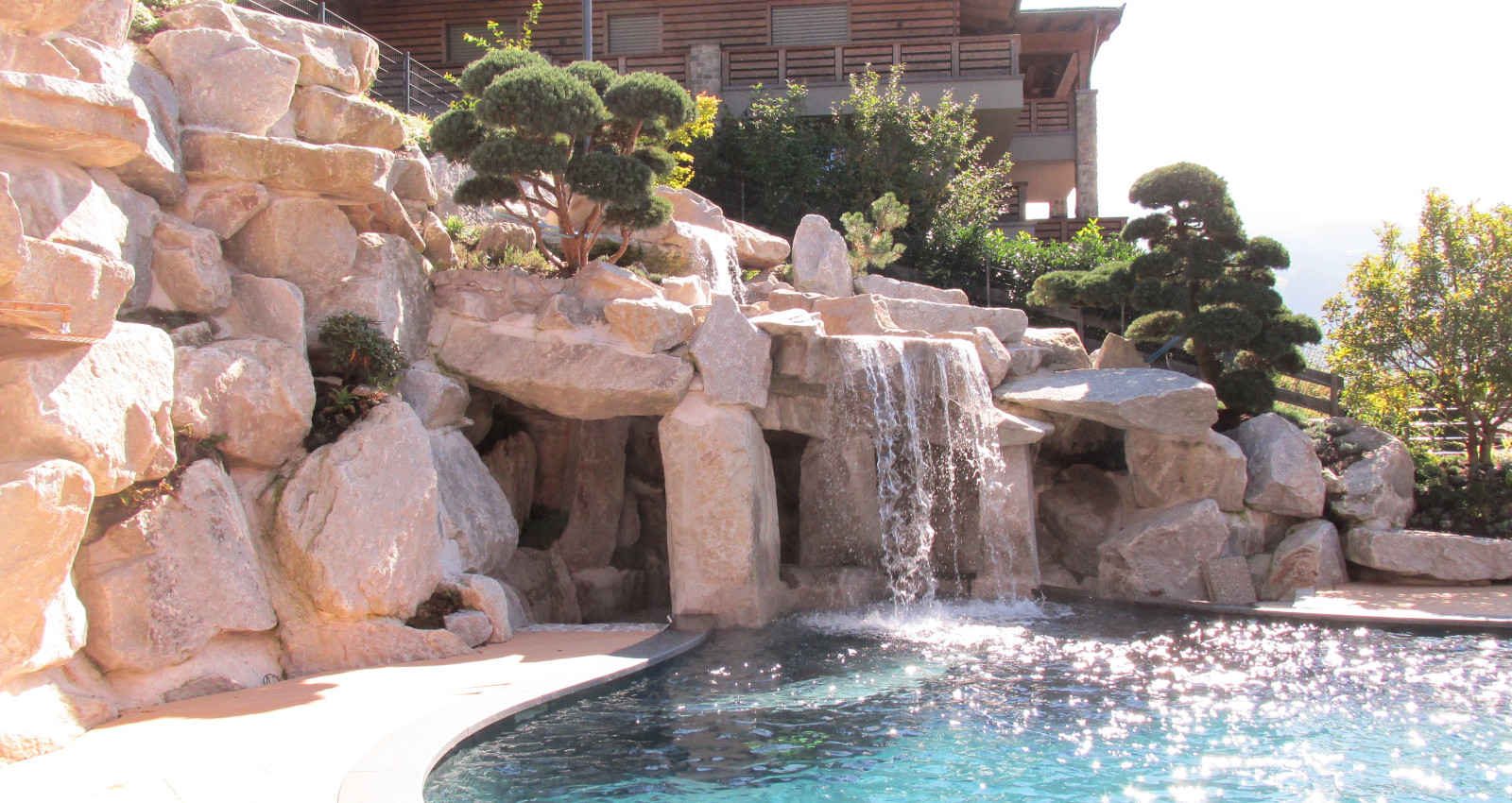 Japanese style garden design & Waterfall construction in Tyrol