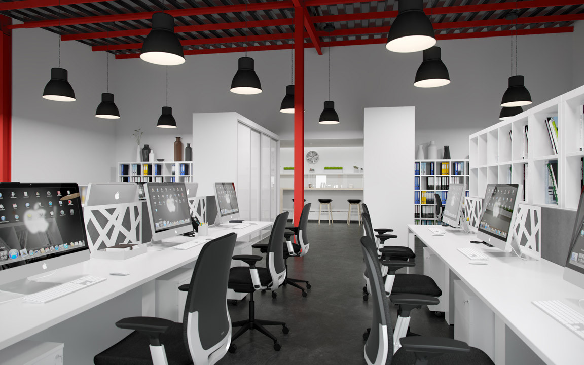 White Red office