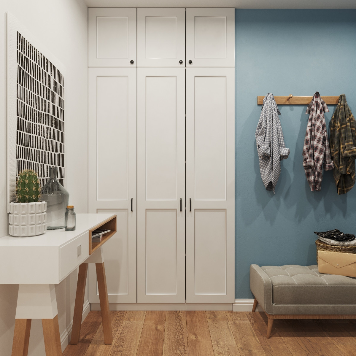 Дизайн и ремонт трехкомнатной квартиры (м. Селигерская)