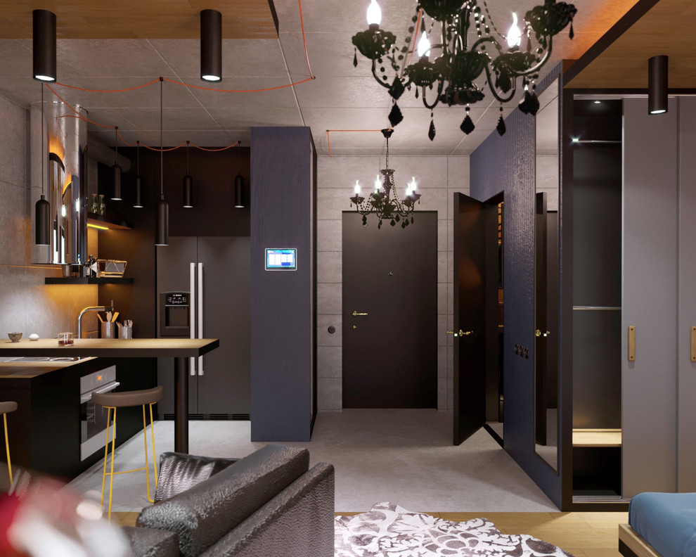 Стим-панк. Квартира студия для мужчины