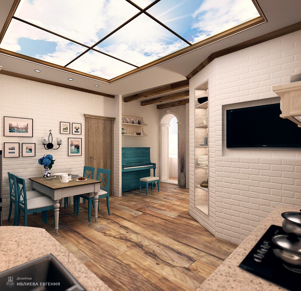 Квартира в Средиземноморском (тосканском) стиле в Москве