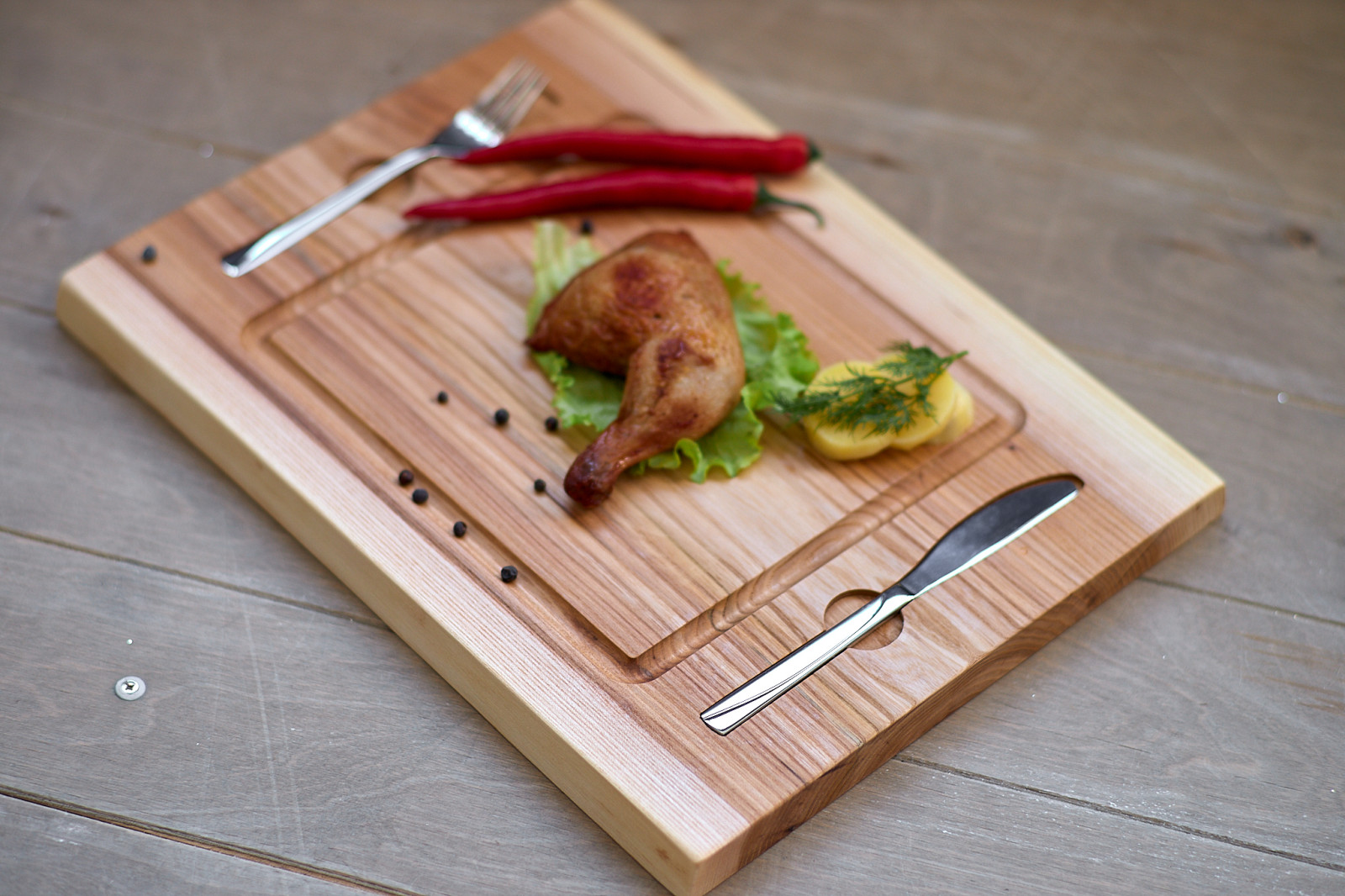 Доска для разделки, сервировки и подачи блюд