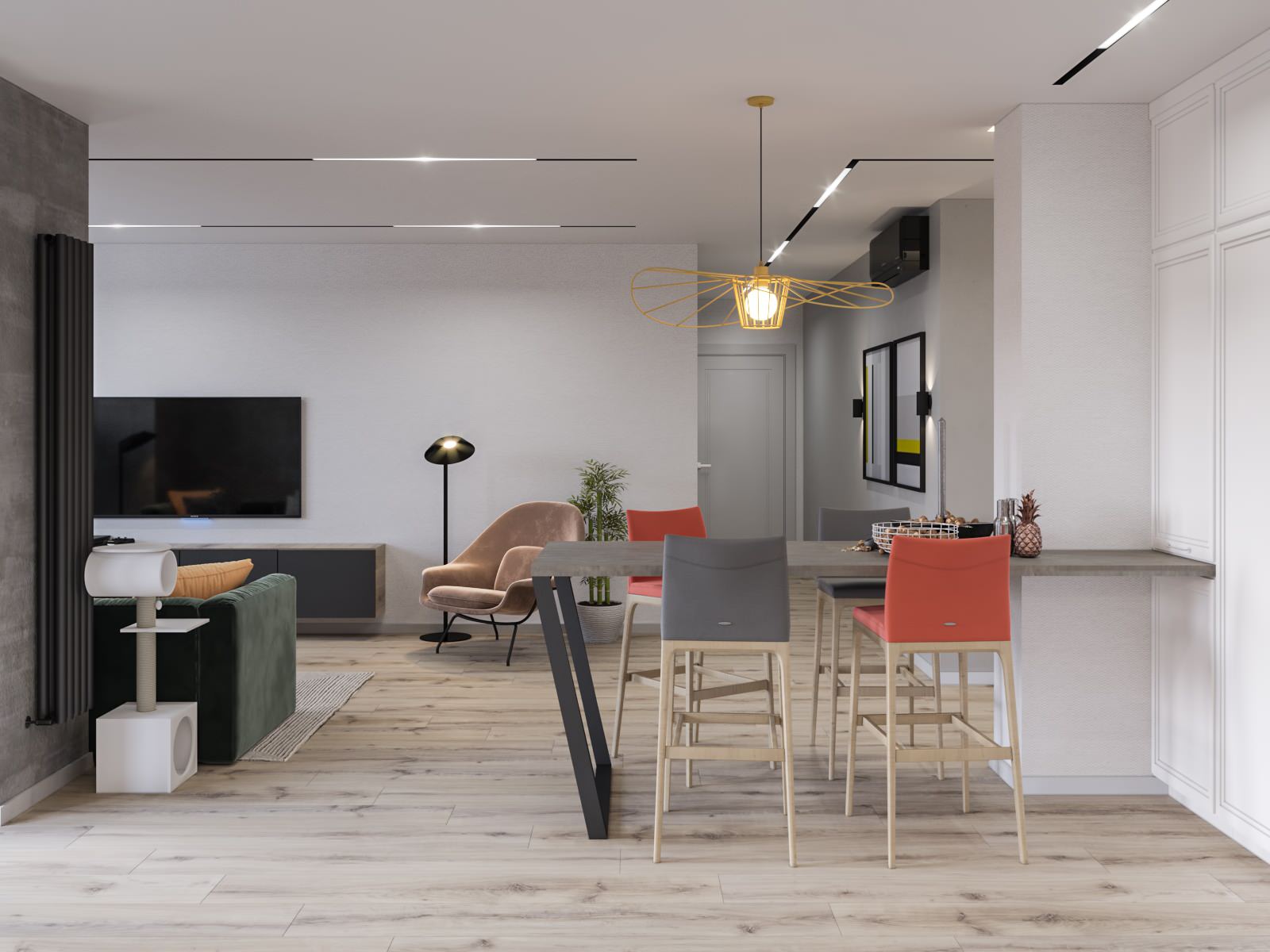 Квартира 100м2 _Grey style