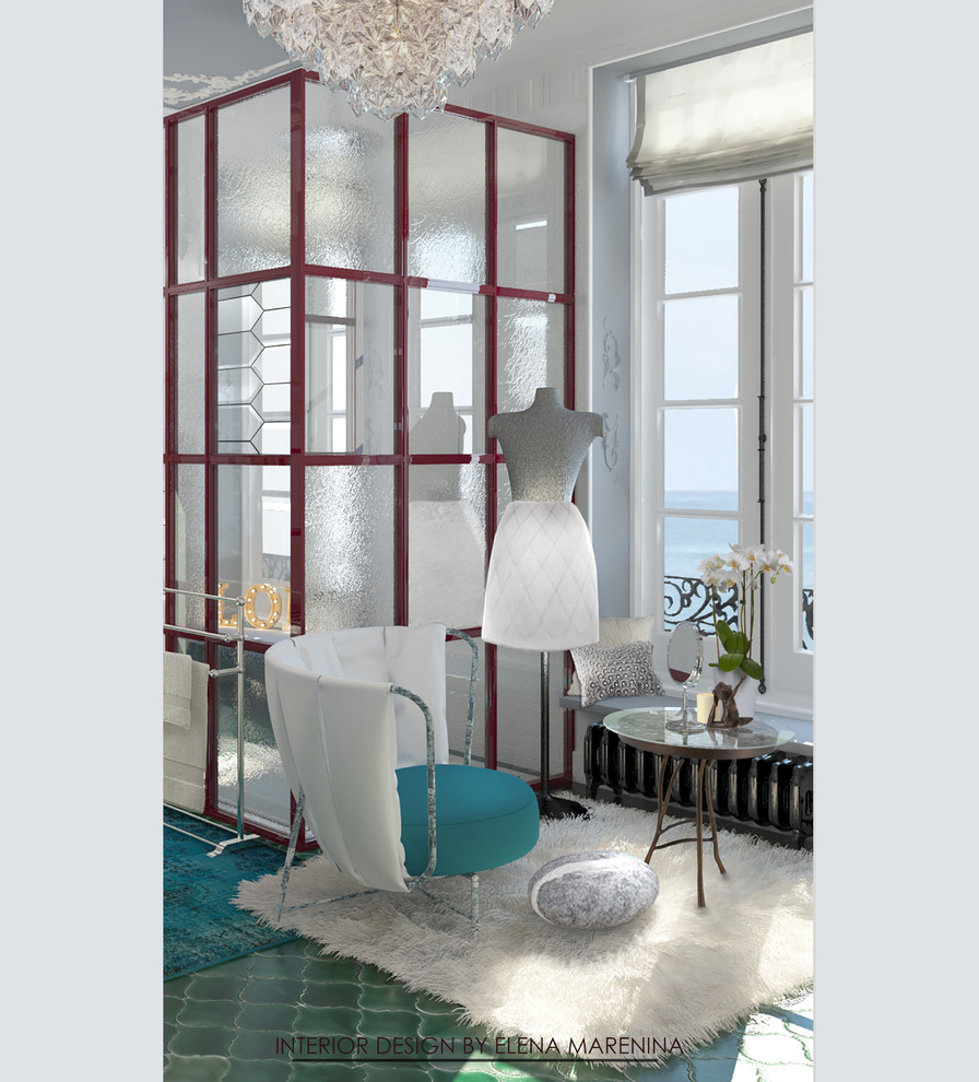 Обложка проекта: Ванная комната с высокими потолками