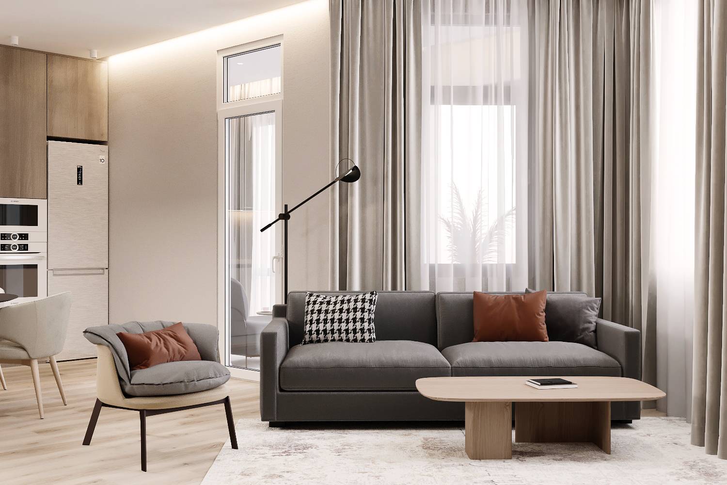 Minimalist apartment 120 m2