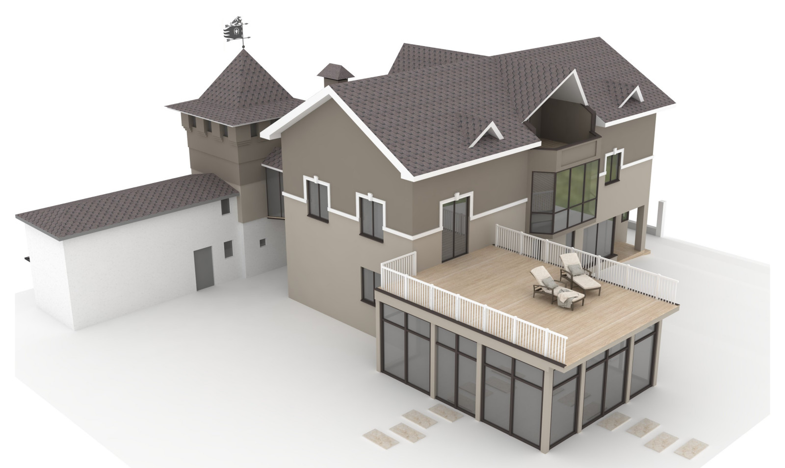 Дом с башней